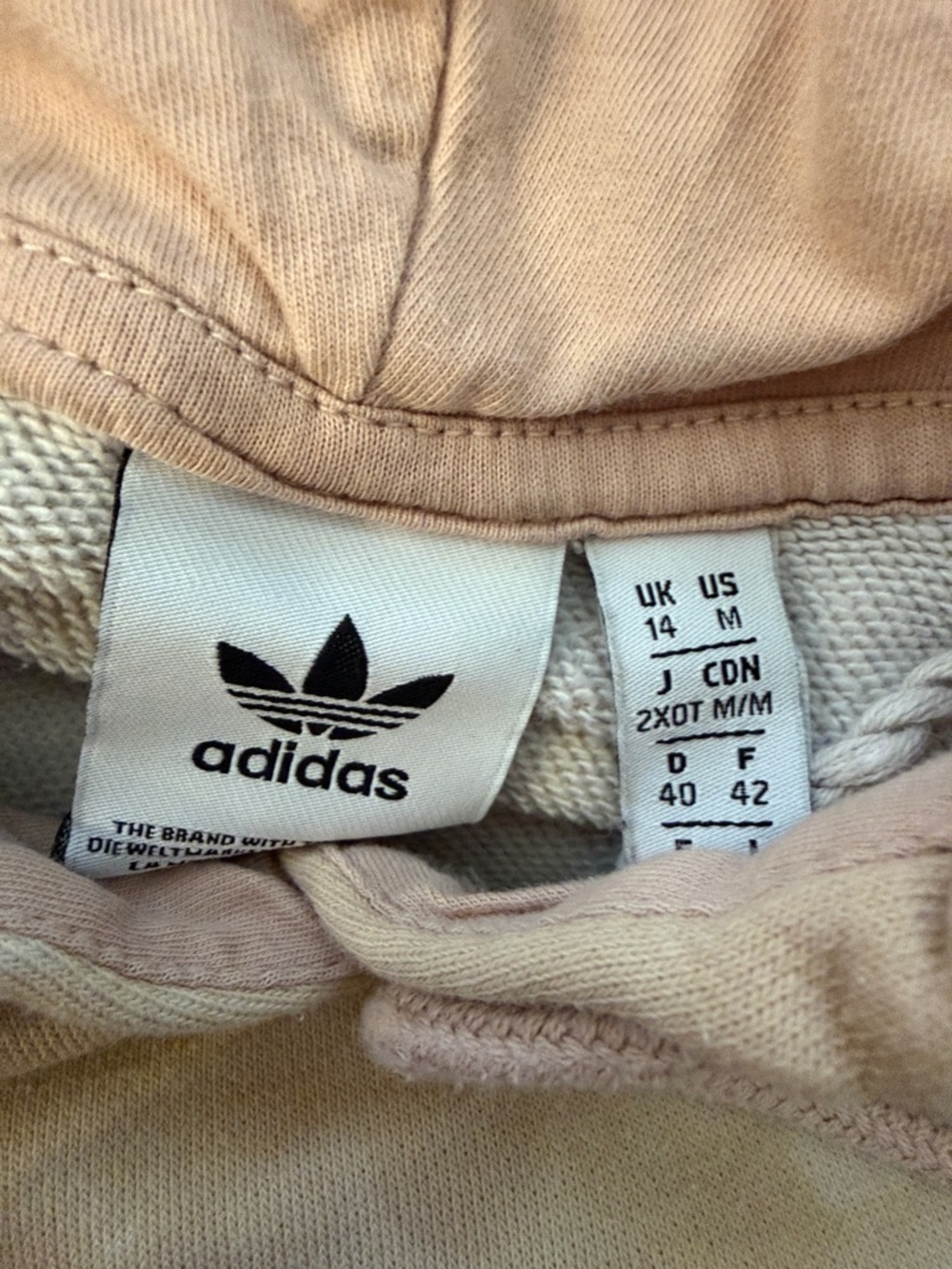 Adidas Originals Tie Dye Crop Hoodie Size Medium - Picture 2 of 3